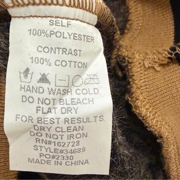 VOY Textured Leopard Print Puff Sleeve Shirt Size Medium - Picture 8 of 9